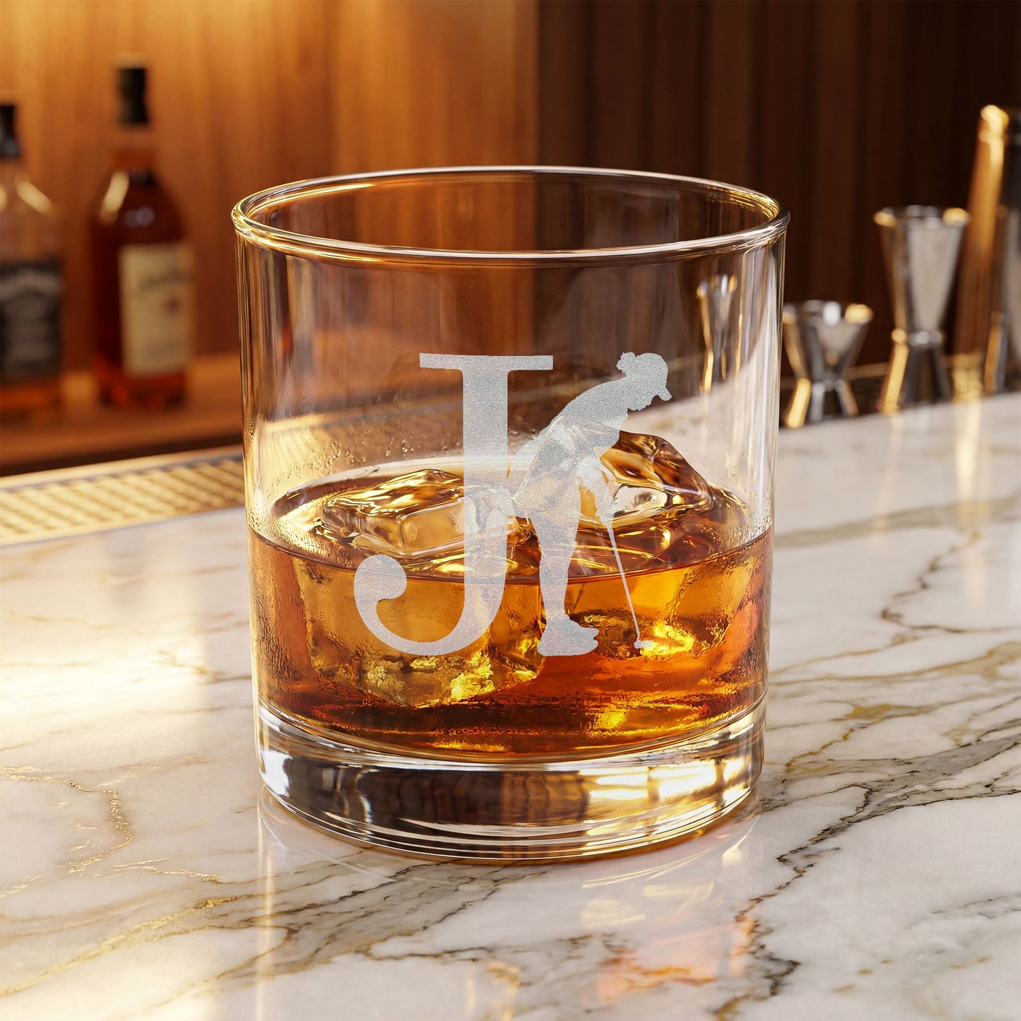 Engraved Whiskey Glass