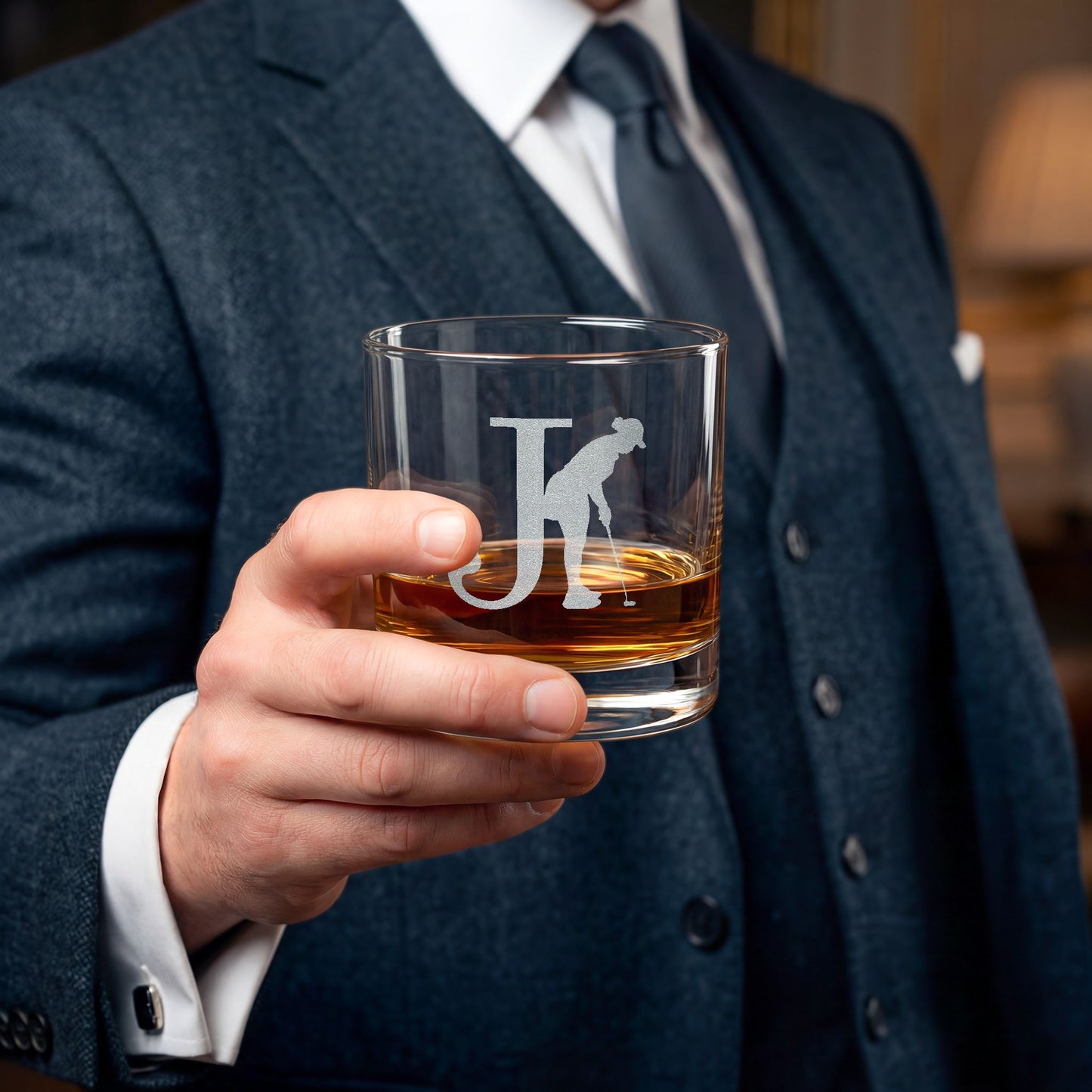 Engraved Whiskey Glass